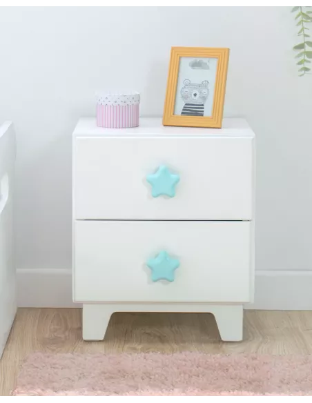Comodino piccolo due cassetti - Consegna gratuita