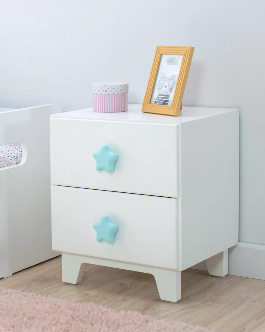 Comodino piccolo due cassetti - Consegna gratuita