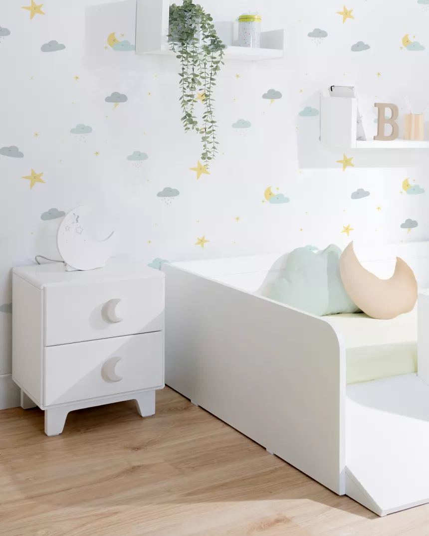 Comodino piccolo due cassetti - Consegna gratuita