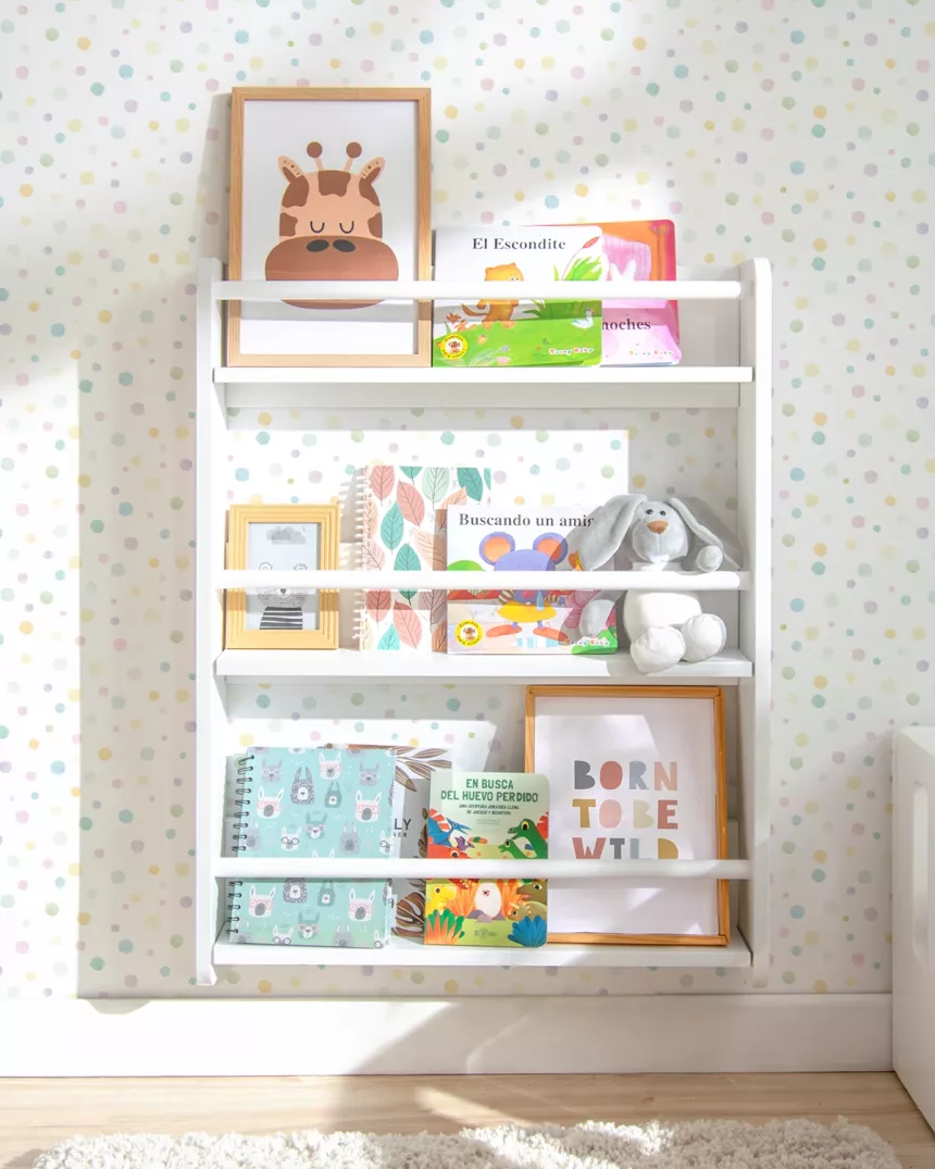 Libreria a parete per bambini montessori-Consegna Gratuita