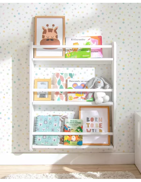 Libreria a parete per bambini Montessori