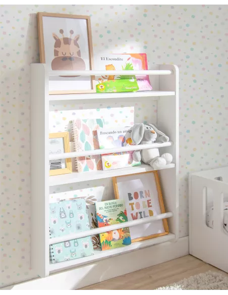 Libreria a parete per bambini montessori-Consegna Gratuita