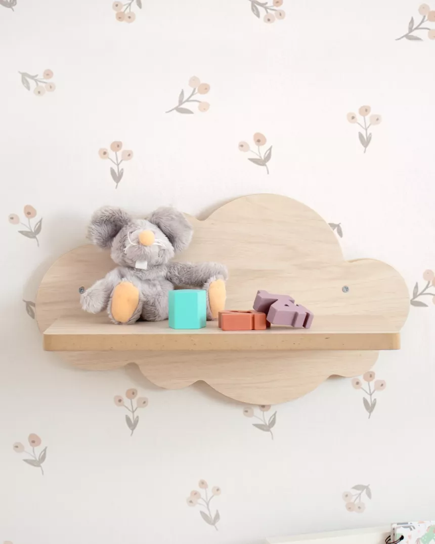 Mensola da parete nuvola in legno betulla basic - Consegna veloce
