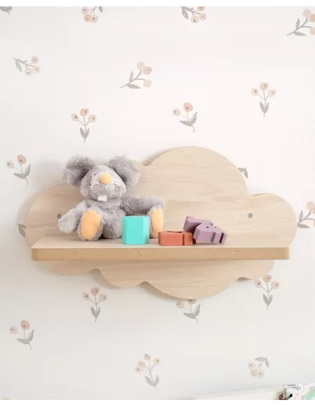 Mensola da parete nuvola in legno betulla basic - Consegna veloce