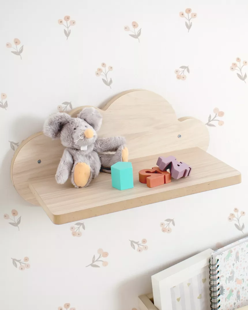 Mensola da parete nuvola in legno betulla basic - Consegna veloce 2