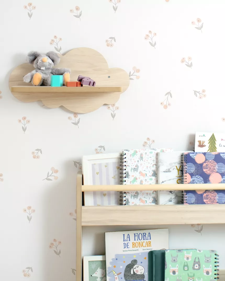 Mensola da parete nuvola in legno betulla basic - Consegna veloce