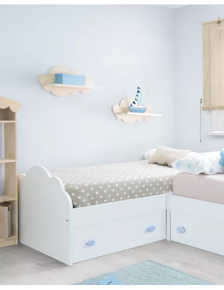 Mensola in legno naturale Nuvola - Acquisto sicuro