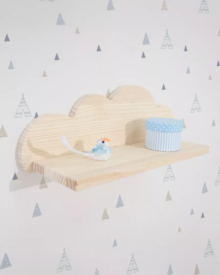 Mensola in legno naturale Nuvola - Acquisto sicuro