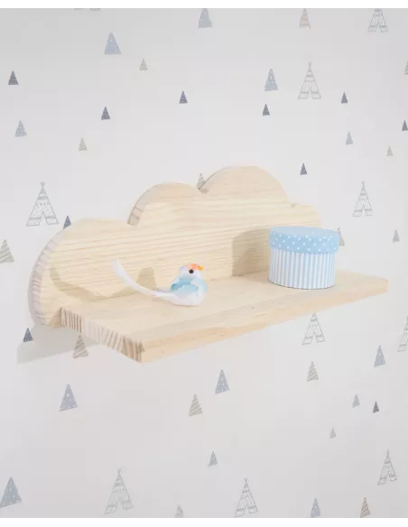 Mensola in legno naturale Nuvola