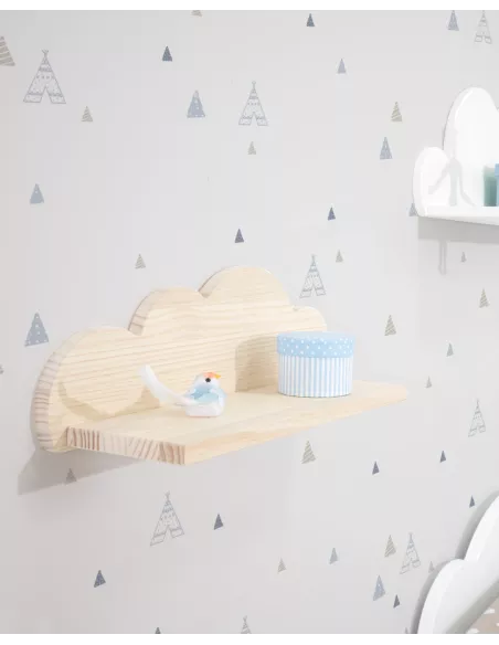 Mensola in legno naturale Nuvola - Acquisto sicuro
