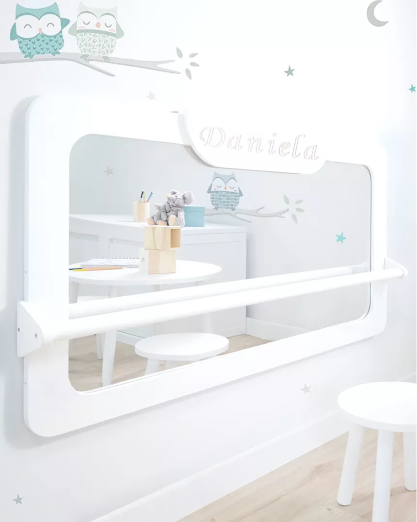 Specchio Montessori bianco - Consegna gratuita