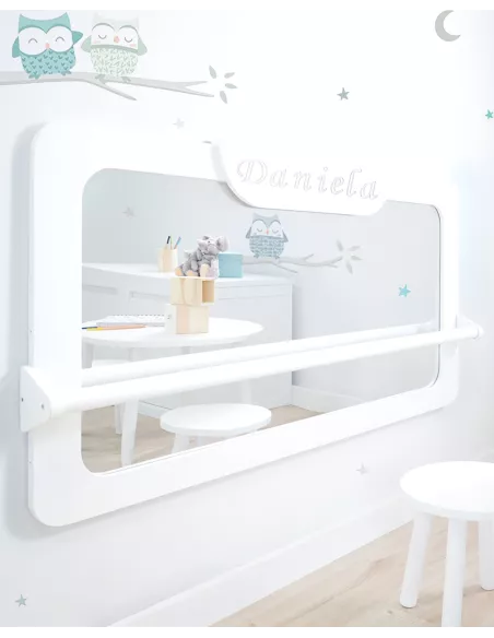 Specchio Montessori bianco