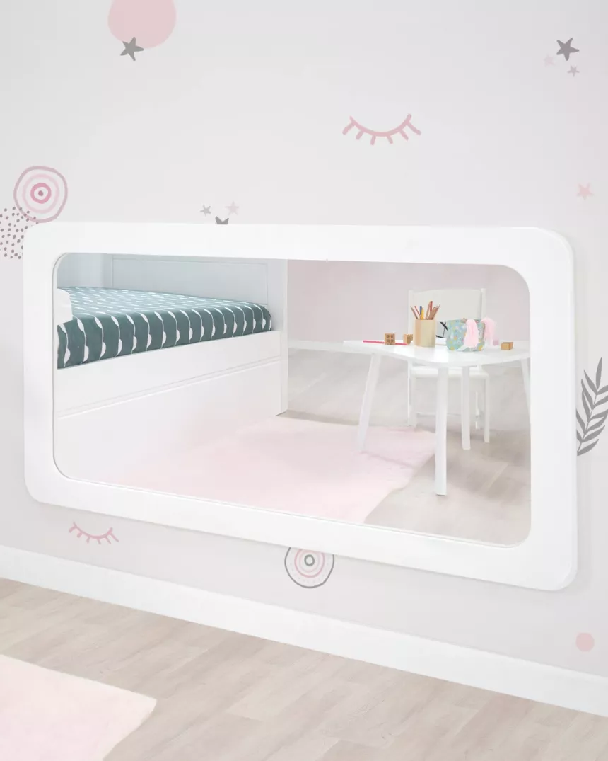 Specchio Montessori bianco - Consegna gratuita