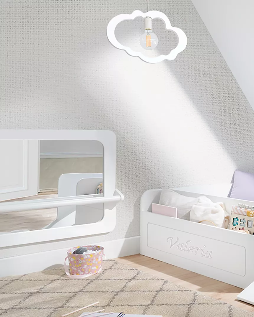 Specchio Montessori bianco - Consegna gratuita