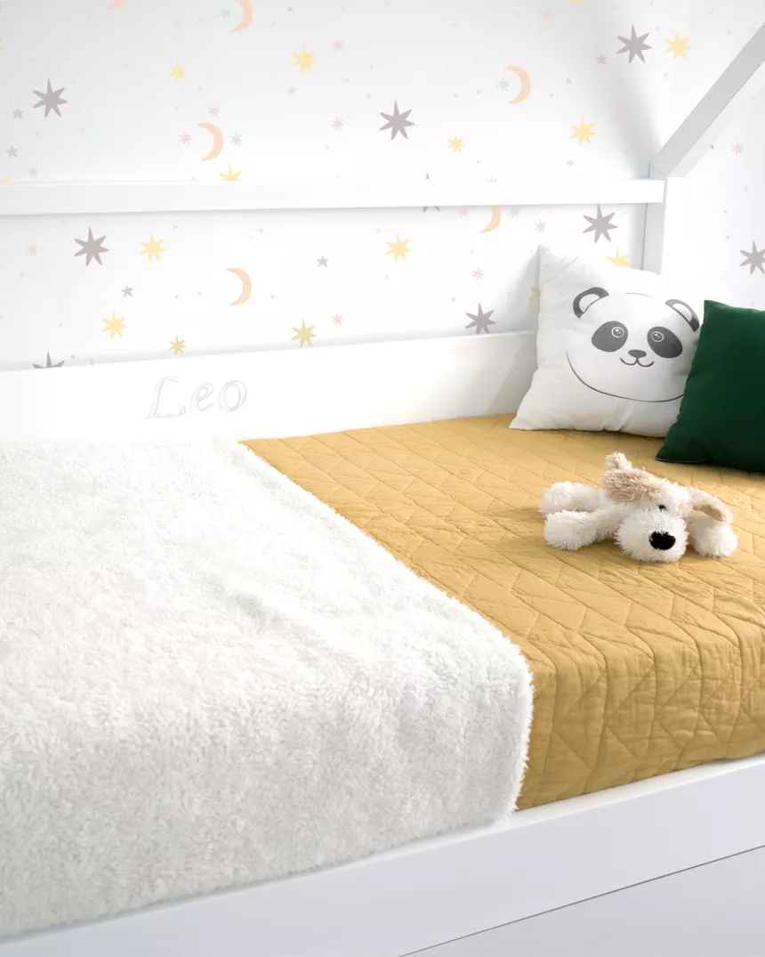 Letto Casetta bianca con cassetti-Consegna gratuita