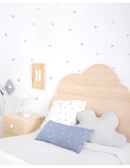 Testiera Nuvola luminosa Legno Naturale-Consegna Gratuita