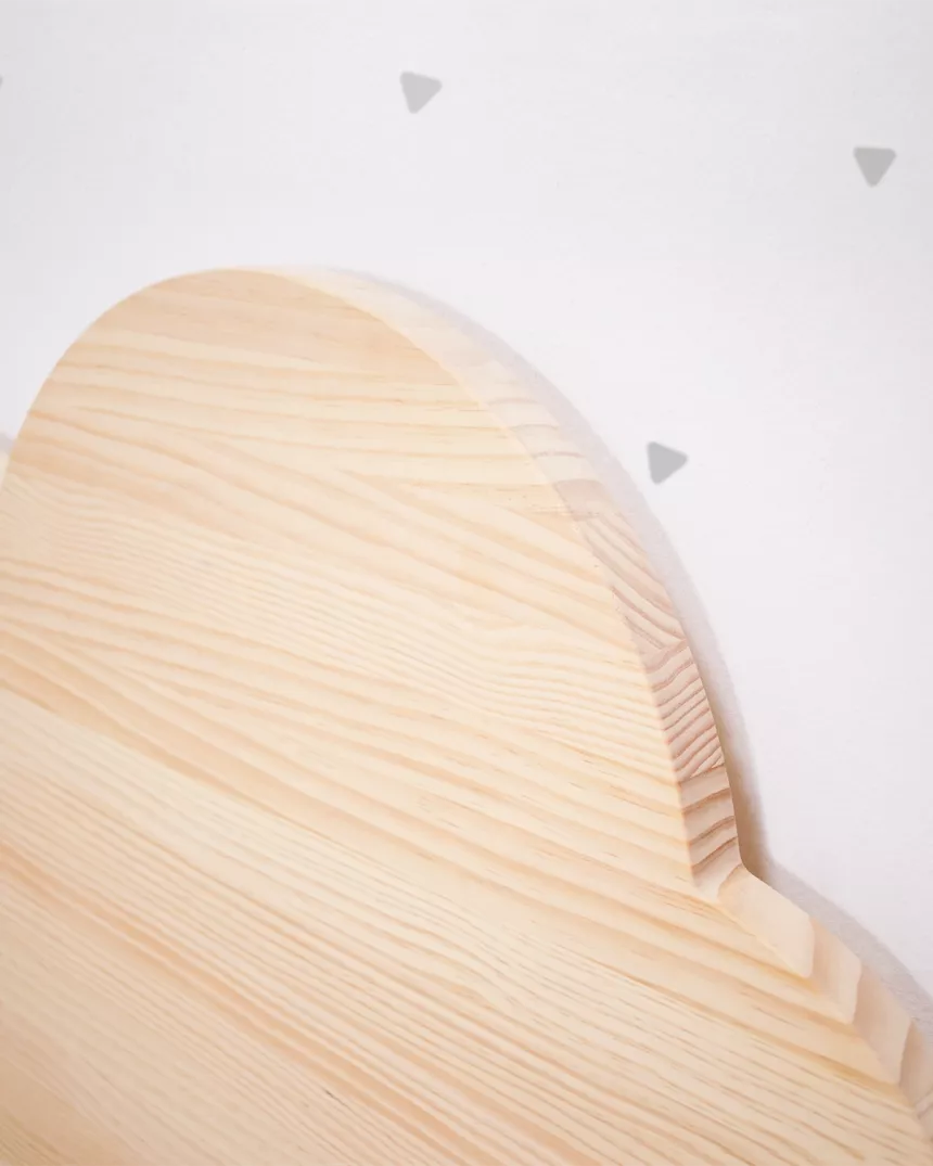 Testiera Nuvola luminosa Legno Naturale-Consegna Gratuita