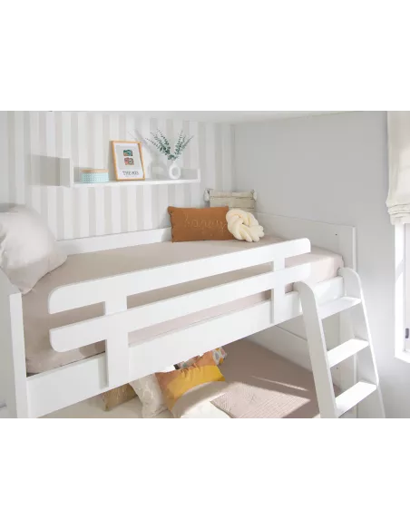 letto a castello per bambini lineare con cassetti