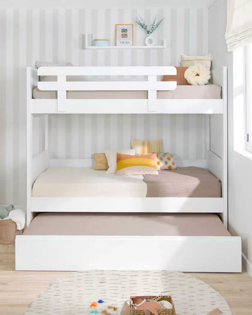 Letto a castello con tre posti Lineare- Consegna gratuita