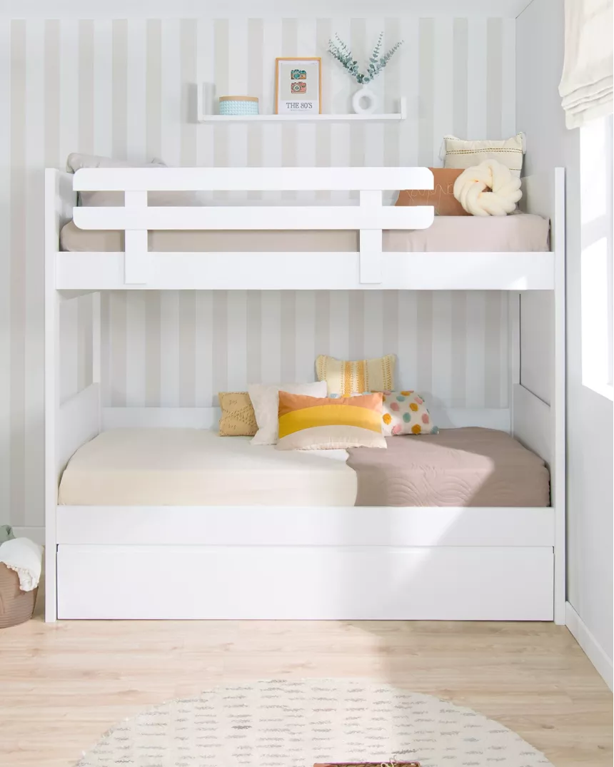 Letto a castello con tre posti Lineare- Consegna gratuita