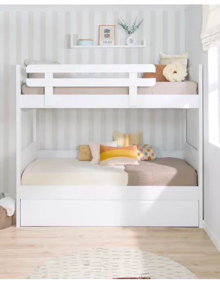 Letto a castello con tre posti Lineare- Consegna gratuita