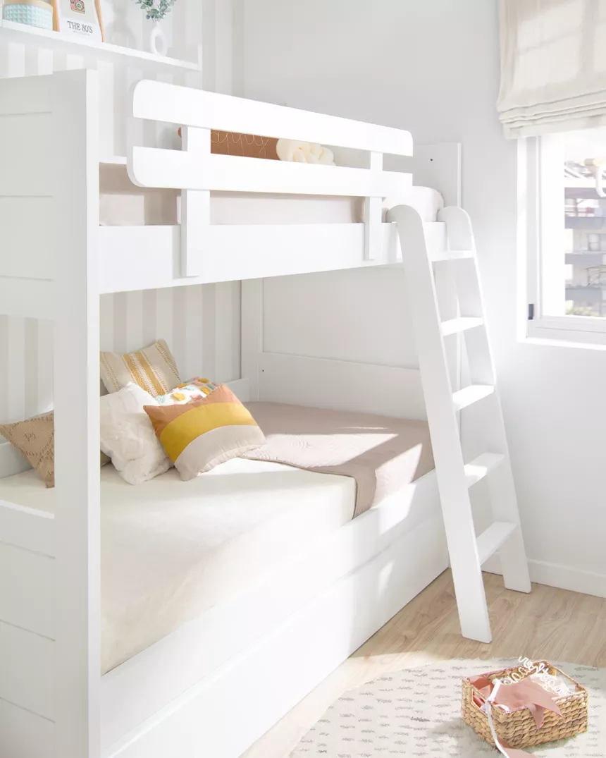 Letto a castello con tre posti Lineare- Consegna gratuita