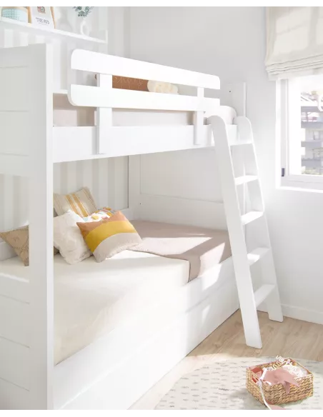 Letto a castello con tre posti Lineare- Consegna gratuita