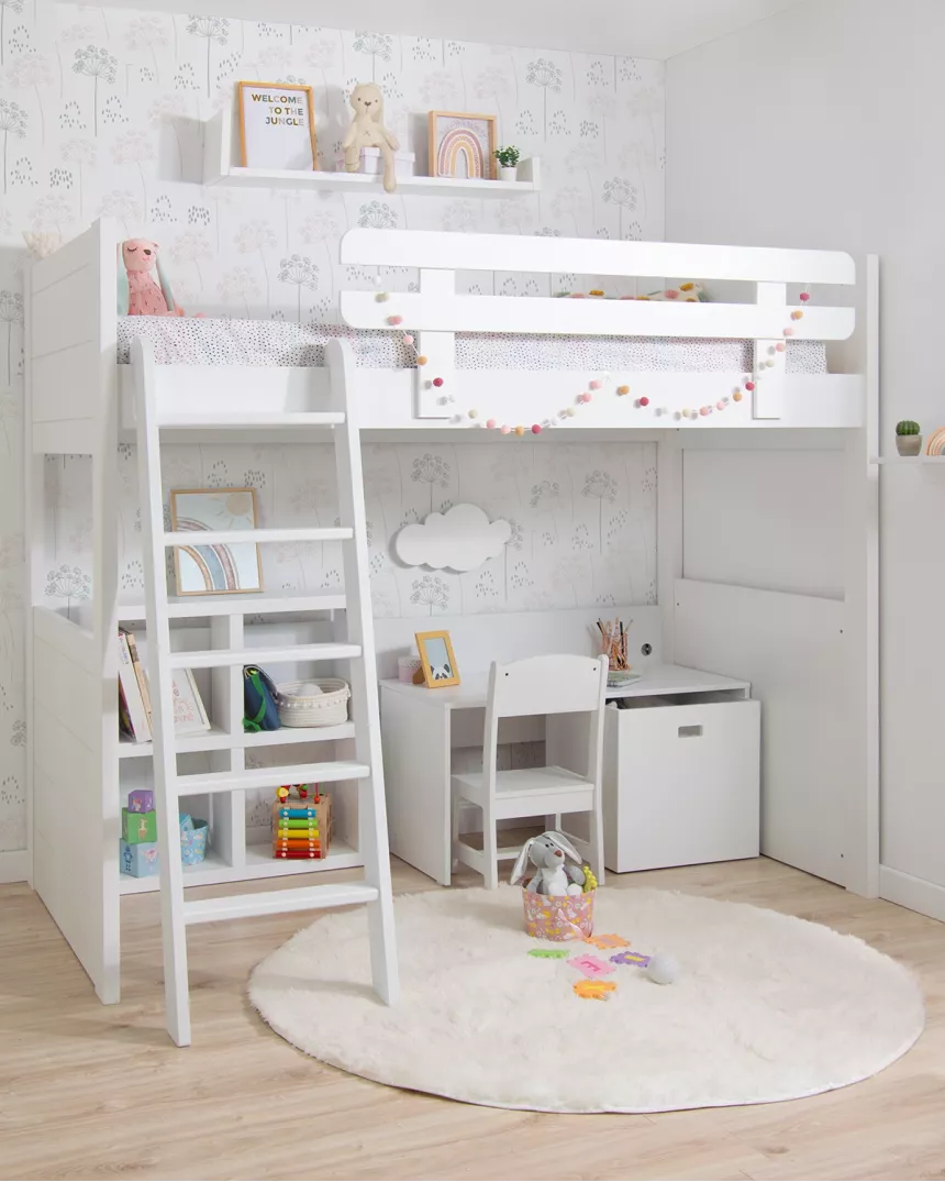 Letto a soppalco Lineare - Consegna gratuita