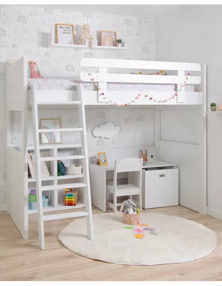 Letto a soppalco Lineare - Consegna gratuita