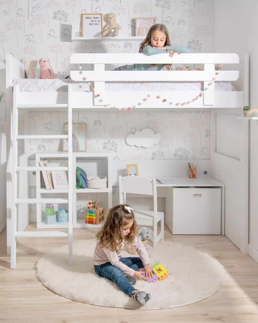 Letto a soppalco Lineare - Consegna gratuita