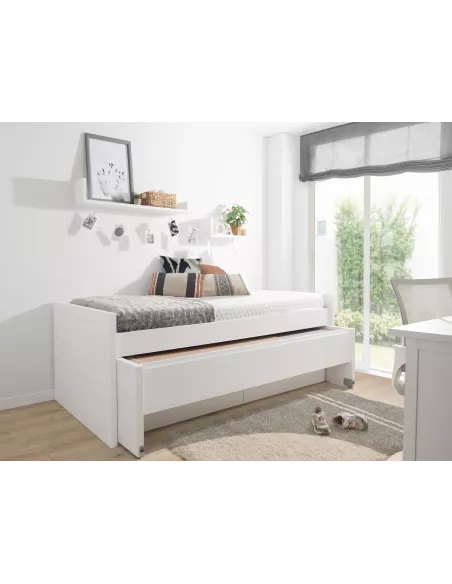 Letto estraibile e cassetti compatto Lineare - Consegna gratuita