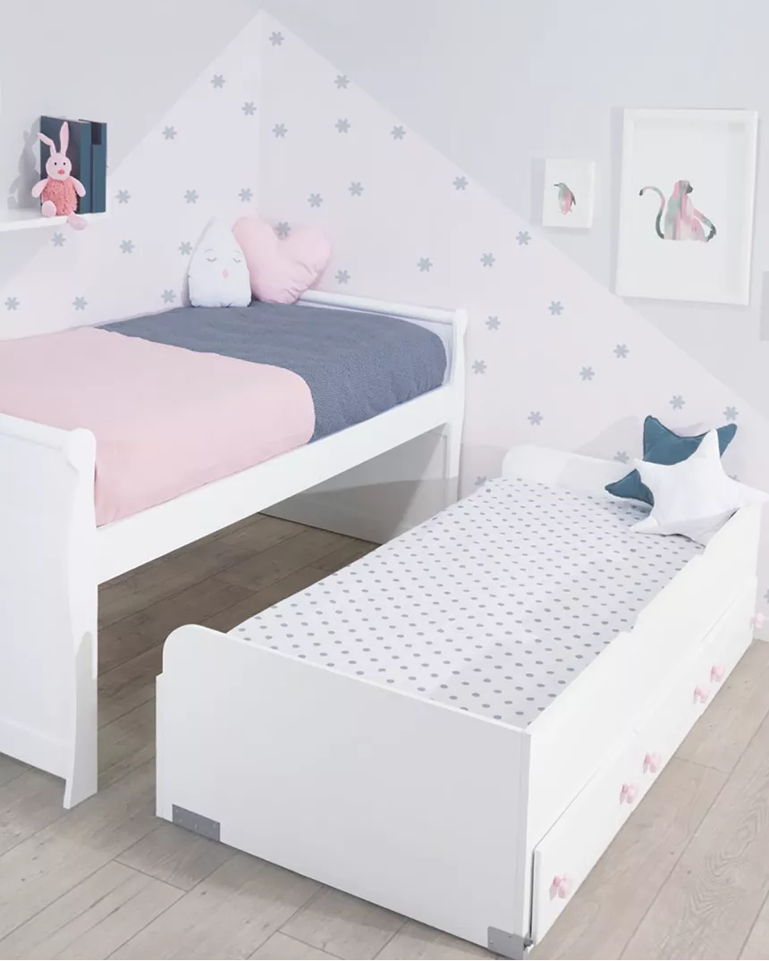 Letto con letto estraibile e cassetti Gondola - Consegna gratuita