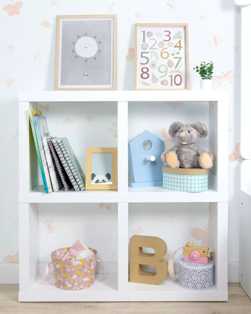 Libreria quatrata 4 cubi - Consegna gratuita