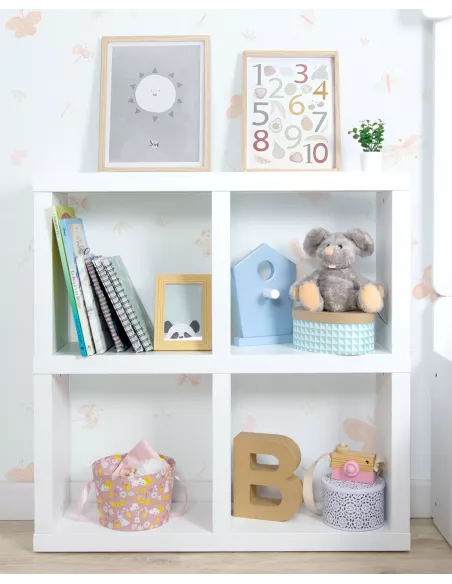 Libreria quatrata 4 cubi - Consegna gratuita