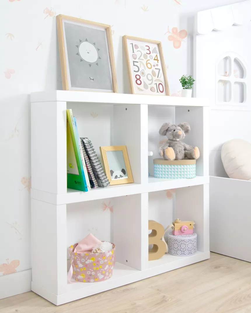 Libreria quatrata 4 cubi - Consegna gratuita 2