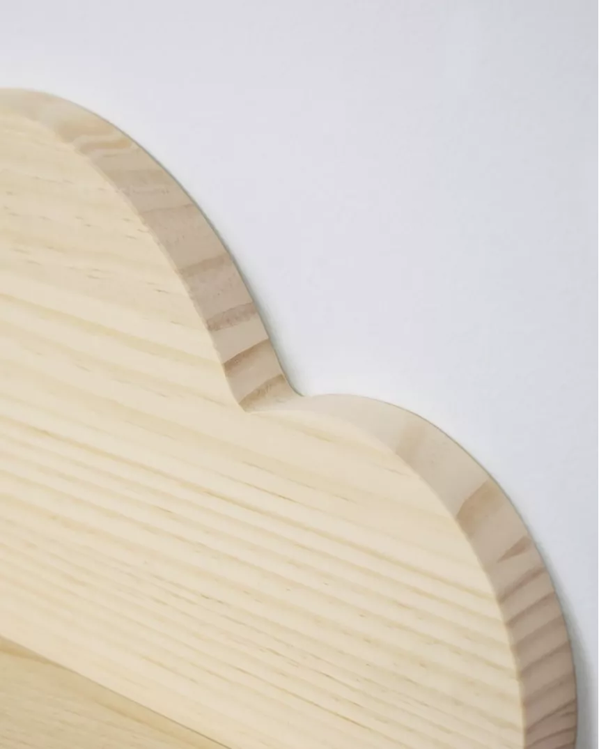 Mensola in legno naturale nuvola- Acquisto sicuro