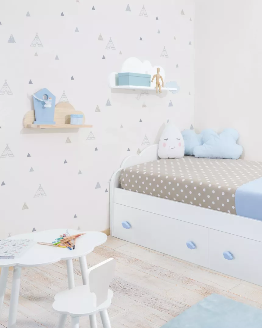 Mensola in legno naturale nuvola- Acquisto sicuro