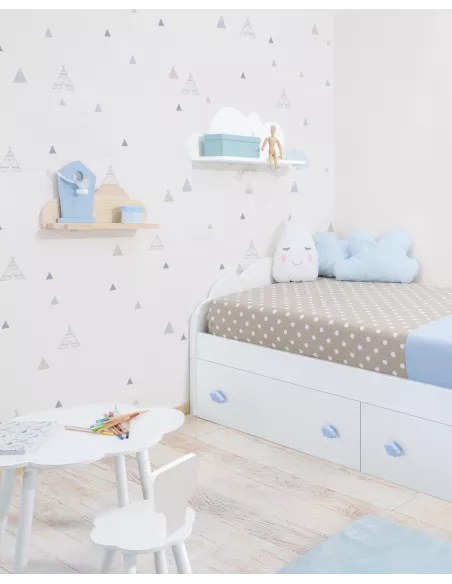 Mensola in legno naturale nuvola- Acquisto sicuro