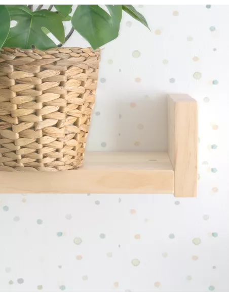 Mensola in legno naturale Lineare - Consegna gratuita