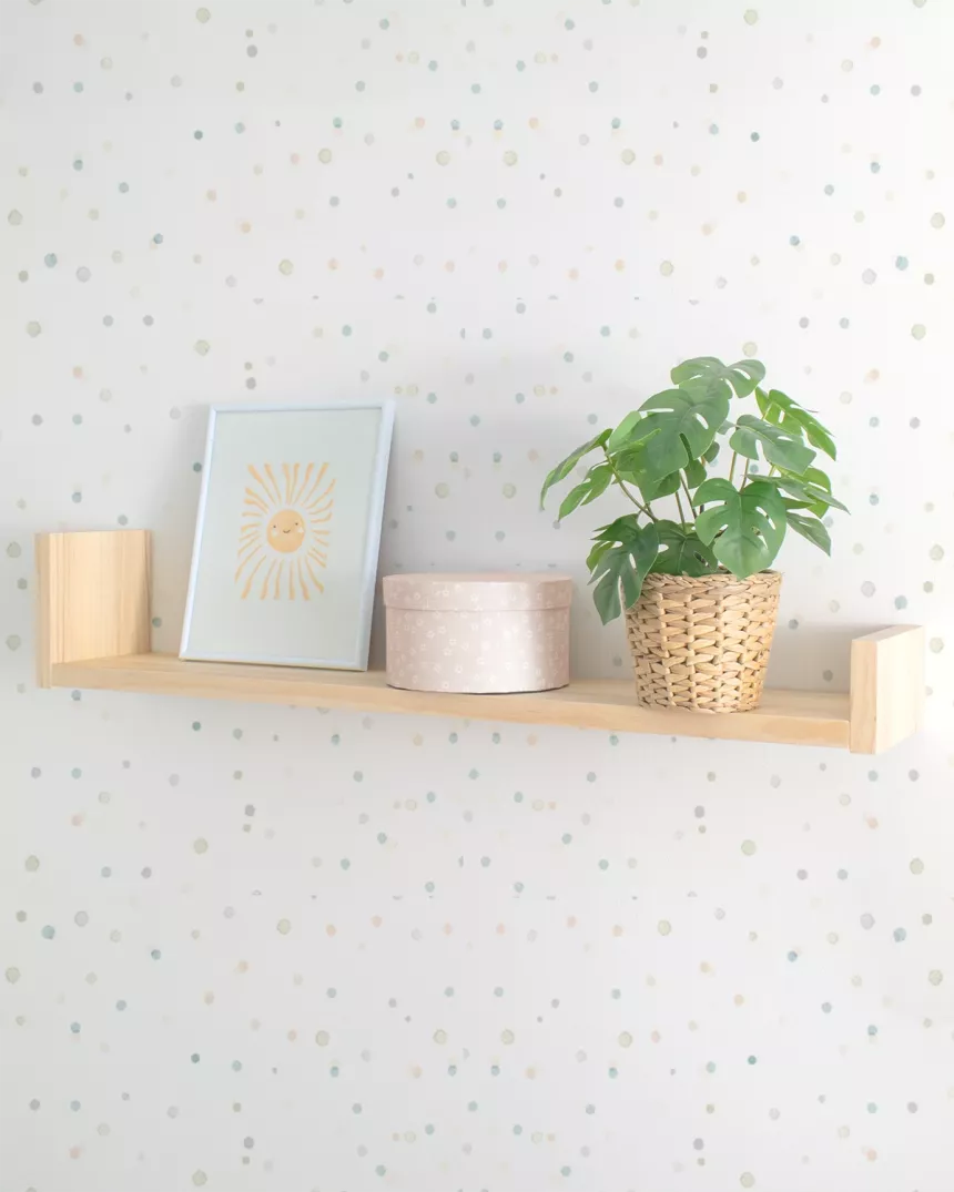 Mensola in legno naturale Lineare - Consegna gratuita