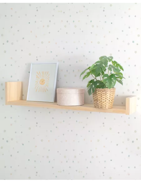 Mensola in legno naturale Lineare - Consegna gratuita