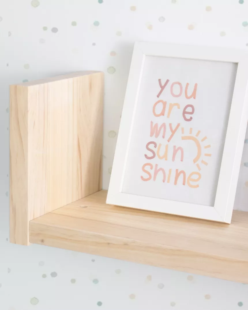 Mensola in legno naturale Lineare - Consegna gratuita