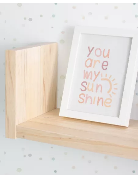 Mensola in legno naturale Lineare - Consegna gratuita