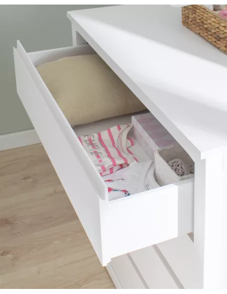 Comó 4 cassetti Lineare bianco - Consegna gratuita