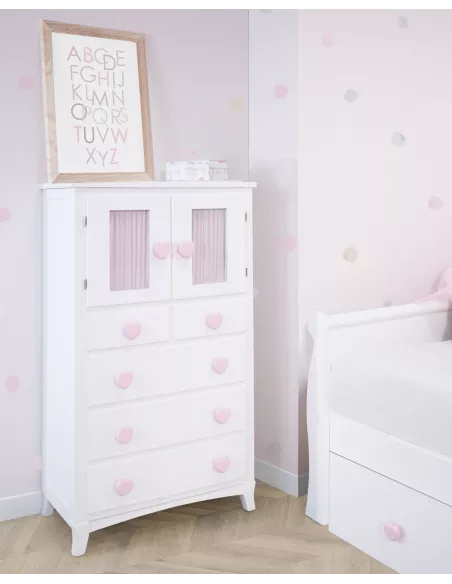 Settimino con ante e tende