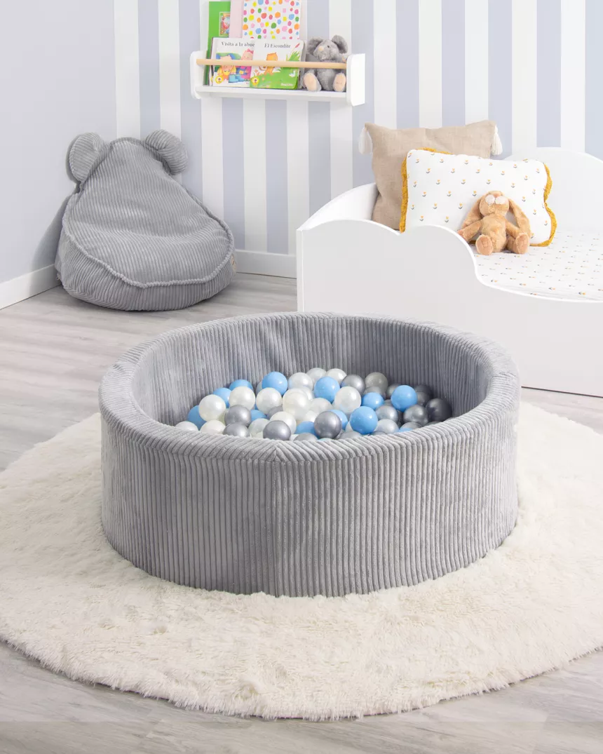 Piscina con palline per bambini grigia - Per cameretta o sala giochi