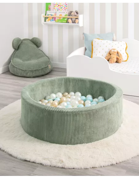 Piscina con palline per bambini verde - Per cameretta o sala giochi