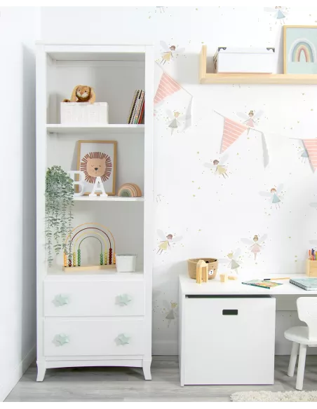 Libreria con cassetti