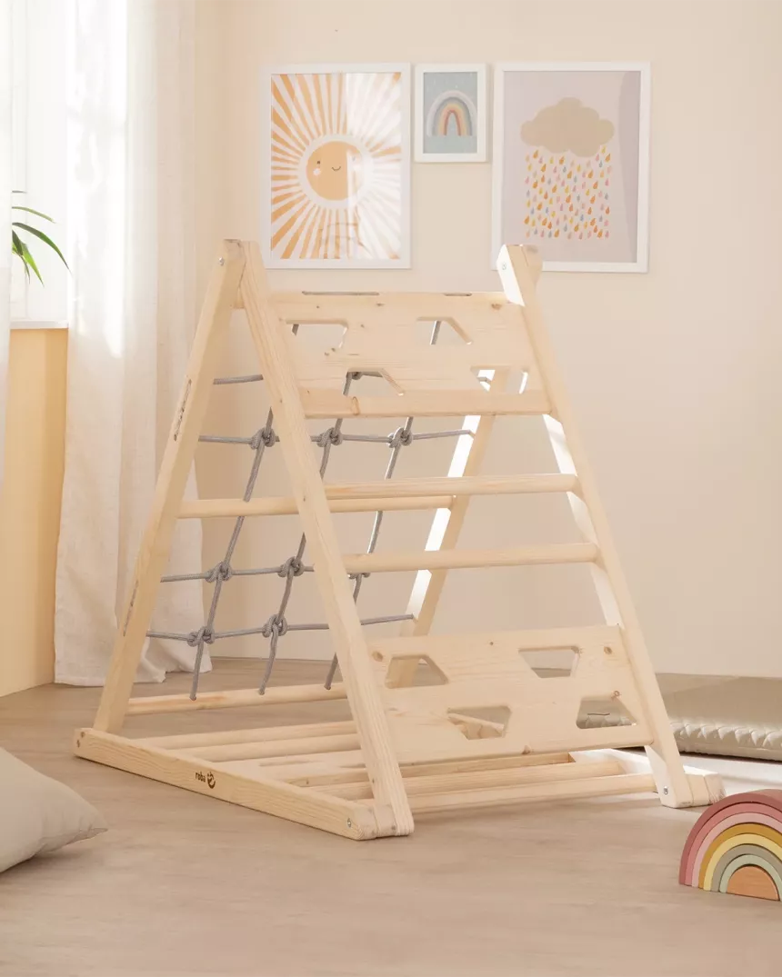 Triangolo da arrampicata Montessori in Legno - Struttura Pikler
