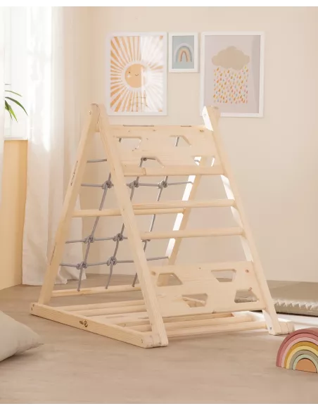 Triangolo da arrampicata Montessori in Legno - Struttura Pikler